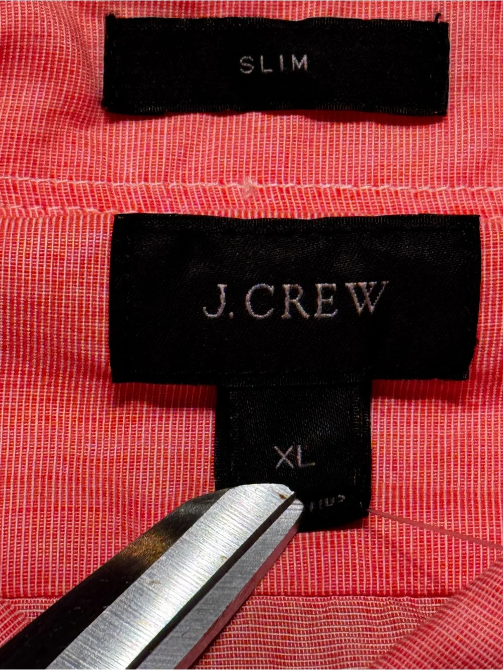 J. Crew Men’s Casual Button-Down Shirt in Coral Pink